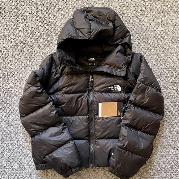 🖤 NWT Women’s The North Face Hydrenalite Hooded Down Puffer Jacket Black 600 - Picture 3 of 6